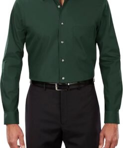 Men's Dress Shirt Regular Fit Poplin Solid