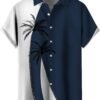 Men Short Sleeve Button Down Casual Hawaiian Shirts Summer Beach Holiday Printed Regular Fit Top Tropical Shirts