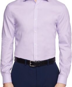 Men's Dress Shirt Slim Fit Non Iron Solid