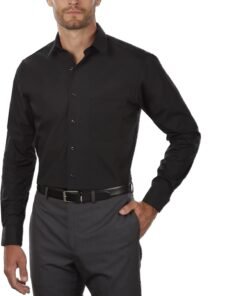 Men's Dress Shirt Regular Fit Poplin Solid