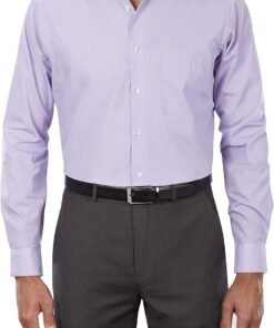 Men's Dress Shirt Regular Fit Poplin Solid