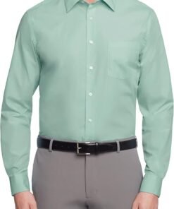 Men's Dress Shirt Regular Fit Poplin Solid