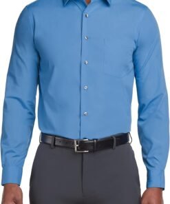 Men's Dress Shirt Regular Fit Poplin Solid