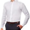 Men's Dress Shirt Regular Fit Non Iron Stretch Solid