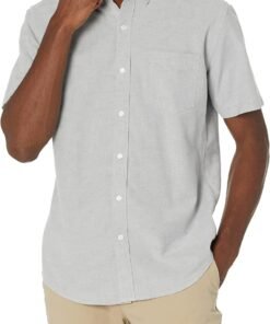 Men's Regular-Fit Short-Sleeve Pocket Oxford Shirt