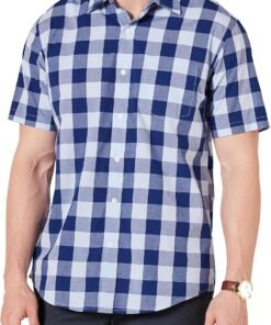 Men's Regular-Fit Short-Sleeve Poplin Shirt