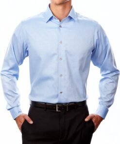 Men's Dress Shirt Regular Fit Non Iron Stretch Solid