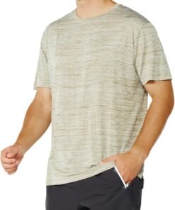 Men Crew T-Shirt,Light Weight Dry-Fit Moisture Wicking Active Athletic Performance