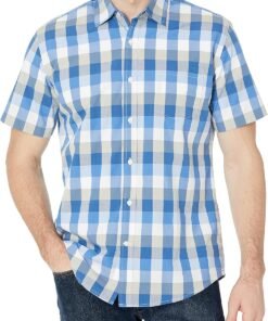 Men's Regular-Fit Short-Sleeve Poplin Shirt