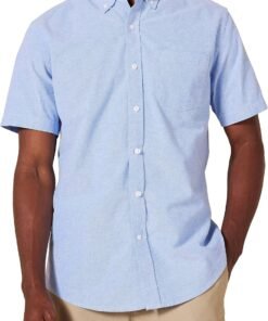 Men's Regular-Fit Short-Sleeve Pocket Oxford Shirt