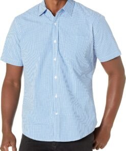 Men's Regular-Fit Short-Sleeve Poplin Shirt