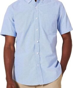 Men's Regular-Fit Short-Sleeve Pocket Oxford Shirt