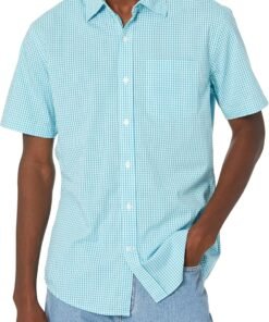 Men's Regular-Fit Short-Sleeve Poplin Shirt